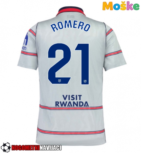 Moške Nogometnih dresov Atletico Madrid Cristian Romero #21 Tretji 2026-27 Kratki rokavi Moške Nogometnih dresov Atletico Madrid Cristian Romero #21 Tretji 2026-27 Kratki rokavi